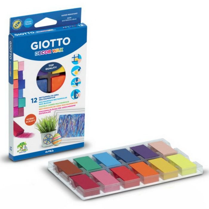 Giotto Decor Wax voskové bloky, 12 ks