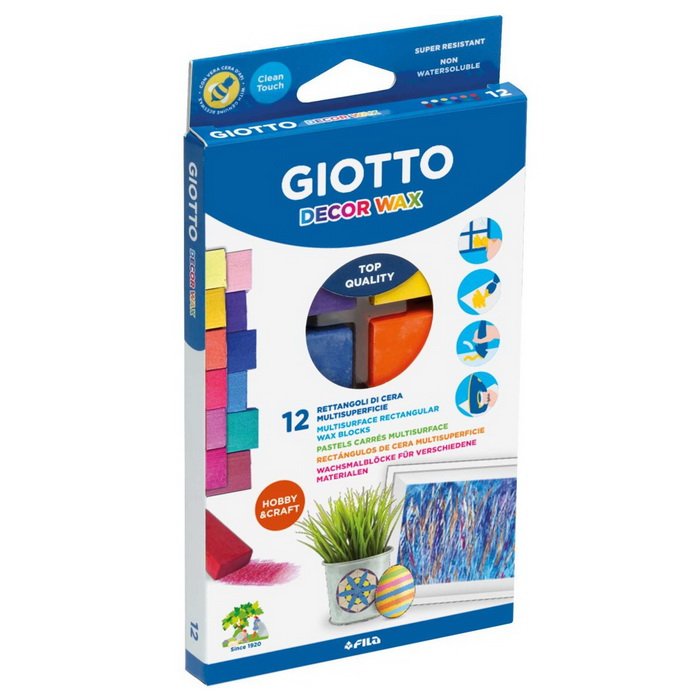Giotto Decor Wax voskové bloky, 12 ks