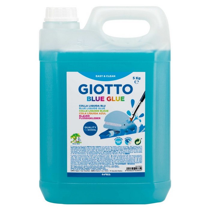 Giotto Školské tekuté lepidlo modré, kanister 5l