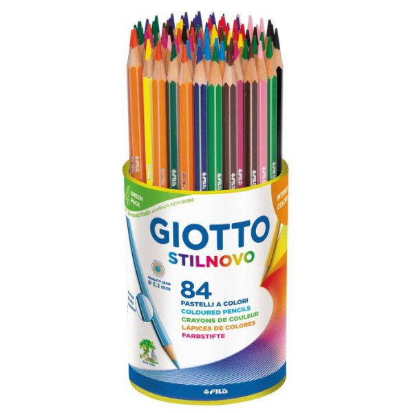 Giotto Stilnovo pastelky šesťhranné, 84 ks