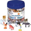 Learning Resources Figúrky zvierat na triedenie Farma, 60 ks