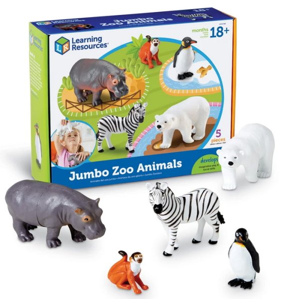 Learning Resources Figúrky zvierat zo ZOO, 5 ks