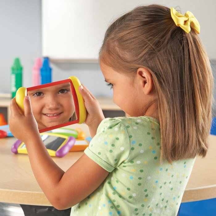 Learning Resources Zrkadlá Všetko o mne 2v1, sada 6 ks