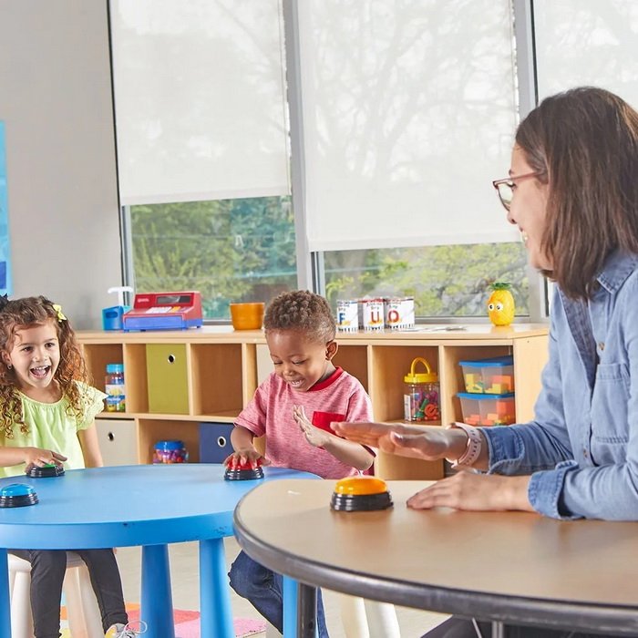 Learning Resources Zvukové a svetelné bzučiaky, 4 ks