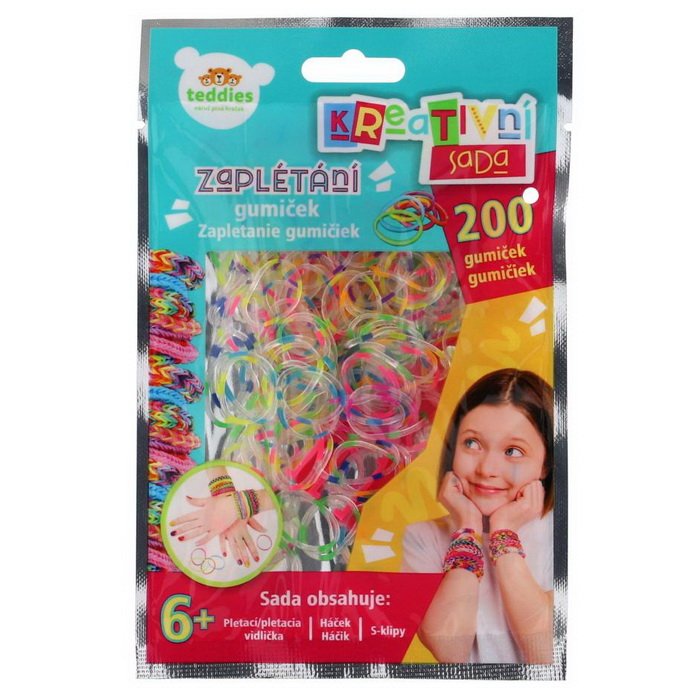 Teddies Zapletanie gumičiek, sada 200 ks