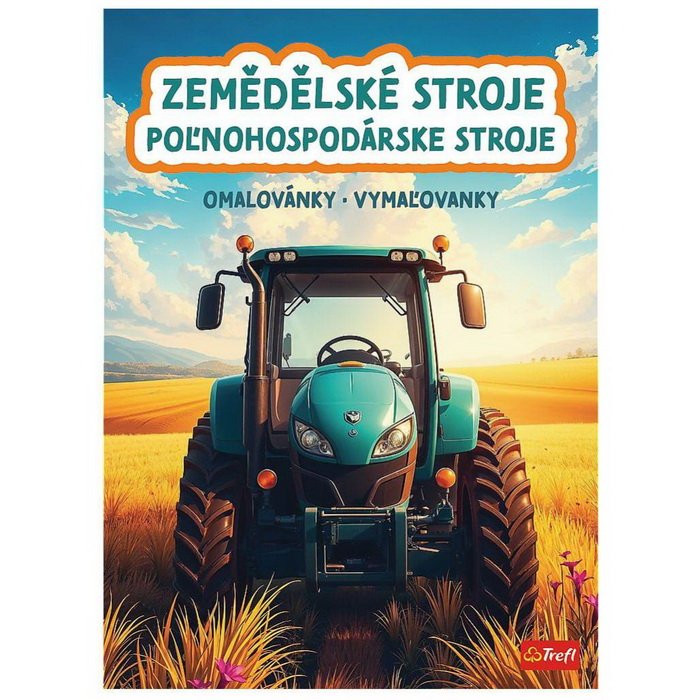 Trefl Vymaľovanky Poľnohospodárske stroje, 24 strán