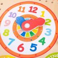 Bigjigs Toys Drevený kalendár s hodinami, anglický