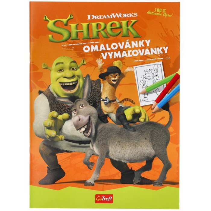 Trefl Vymaľovanky Shrek, 24 strán