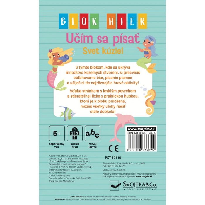 Blok hier Učím sa písať Svet kúziel