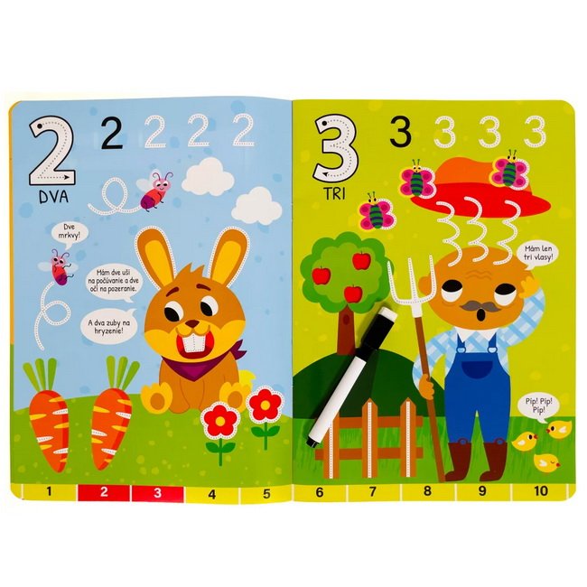 Čísla - Napíš, zmaž, zopakuj