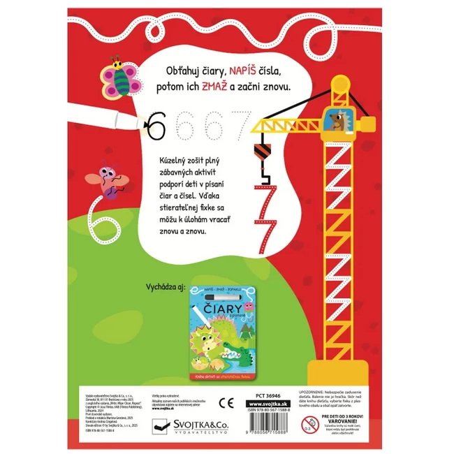 Čísla - Napíš, zmaž, zopakuj