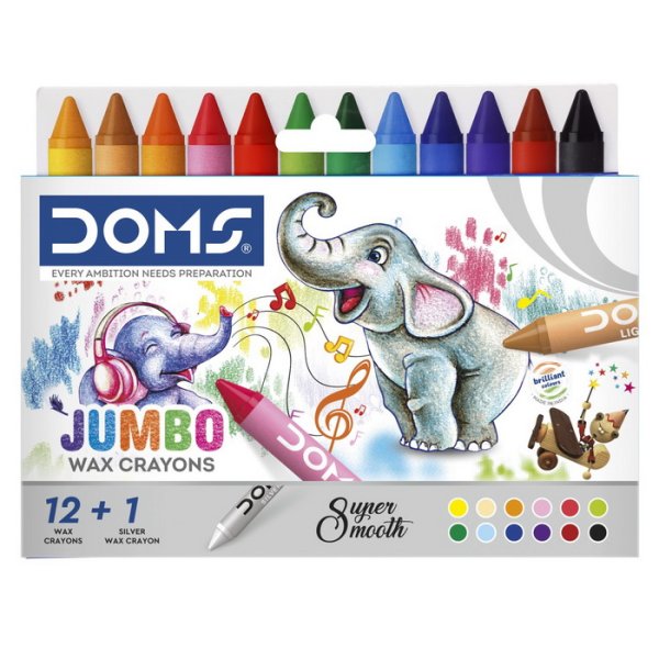 Doms Jumbo voskovky, 13 ks