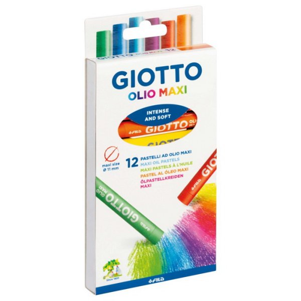 Giotto Olio Maxi olejové pastely, 12 ks