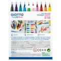Giotto Turbo Soft Brush štetcové fixky, 10 ks