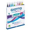 Giotto Turbo Soft Brush štetcové fixky, 10 ks