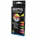 Giotto Turbo Soft Brush štetcové fixky fluorescenčné, 6 ks