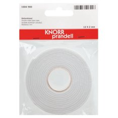 Knorr Obojstranná lepiaca páska biela,  12 mm x 2 m