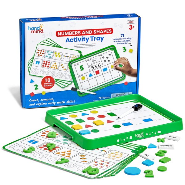 Learning Resources Magnetická tácka aktivít Čísla a tvary