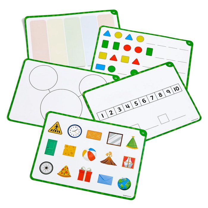 Learning Resources Magnetická tácka aktivít Čísla a tvary