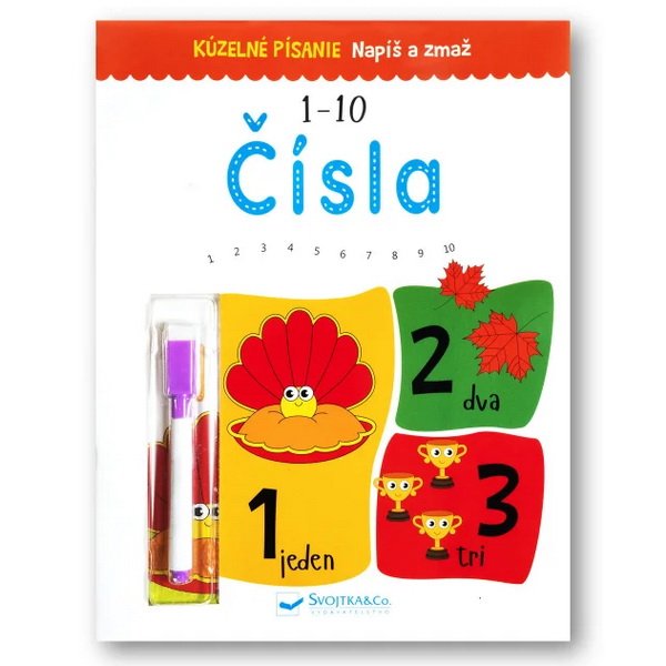 Napíš a zmaž Čísla 1-10