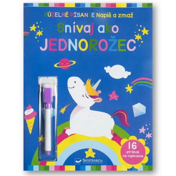 Snívaj ako jednorožec - napíš a zmaž